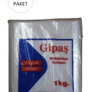 Bakkaliye Naylon Torba 3'kg lık 26x42 cm 5 Paket (Takriben 825 Adet)