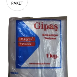Bakkaliye Naylon Torba 2'kg lık 23x36 cm 5 Paket (Takriben 1.300 Adet)