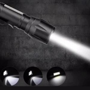 Flaşörlü Güçlü Beyaz Işık El Feneri 3 Fonsiyon Outdoor Kamp Cep Boy Şarjlı Kutulu