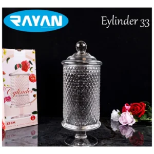 Rayan 33 Cm Eylinder Fanus Şekerlik