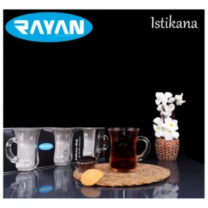 Rayan İstikana Kulplu Çay Bardağı