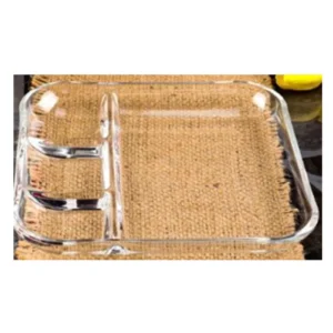 Rayan 3 Bölmeli Cam Kahvaltı Tabağı P109-9