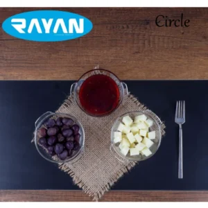 Rayan Circle Tekli Yuvarlak Cam Kahvaltılık