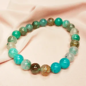 Akuamarin Doğal Taş Bileklik Kutulu