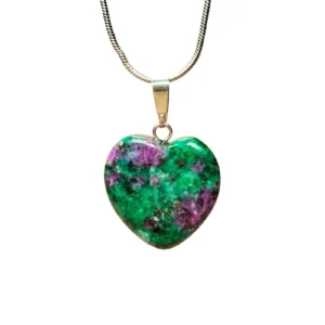 Azurit Doğal Taşı Zincirli El Yapımı Kolye Uç: 2 cm Zincir: 20 cm Kutulu