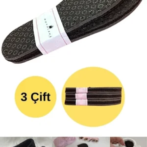 3 Çift Delikli Eva Keçe Panduf Hobi Örgü Patik Tabanı 3 Katlı Konforlu Patik Tabanlığı Kaydırmaz