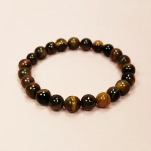 Kaplan Gözü Doğal Taş Bileklik Kutulu