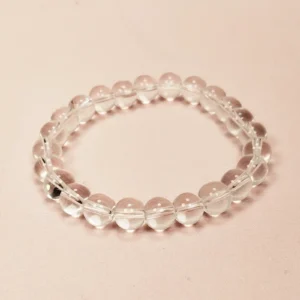 Kuvars Doğal Taş Bileklik Kutulu