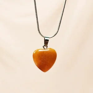 Aragonit Doğal Taşı Zincirli El Yapımı Kolye Uç: 2 cm Zincir: 20 cm Kutulu