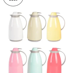 Cam Pastel Karışık Renkli 1 Lt Termos 1 Adet-Royaleks-CRM6001