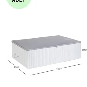 İp Kulplu Pike Battaniye Yastık Hurcu Dolapiçi Baza Altı Hurç 46x74x22 4 Adet