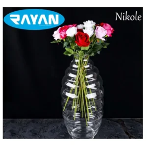 Nicole 50 Cm Şık Dekoratif Cam Vazo Royaleks-82659