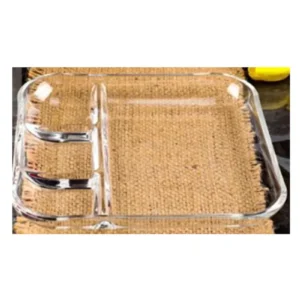 3 Bölmeli Cam Kahvaltı Tabağı Royaleks-P109-9