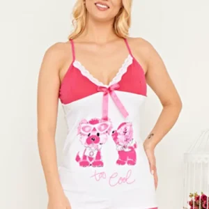 Askılı Şık Rahat Yazlık Mevsimlik Penye Gecelik Tunik 6056 - Royaleks