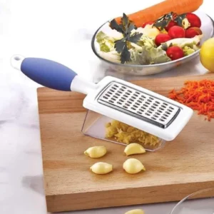 Hazneli Rende Saplı Çift Yönlü Sarımsak Peynir Meyve Sebze El Rendesi Royaleks FR-166