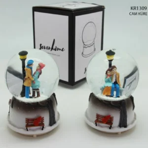 Pilli Melodili Orta Boy Dekoratif Cam Küre Royaleks-SVR-KR1309