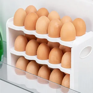 3 Katlı 30 Bölmeli Açılıp Kapanır Yumurta Kutusu Organizer Royaleks-G771