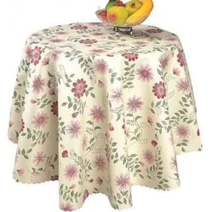 Sermat Hazır Masa Örtüsü 140x140 Cm Yuvarlak Royaleks-MH69