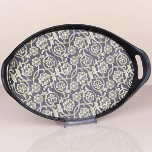 Oval Desenli Kulplu Tesi 45 Cm Royaleks-GP-105