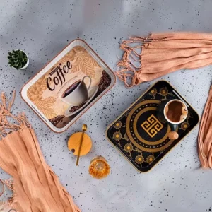 Beykoz Desenli Kare Sunum Tepsi Royaleks-GP-82