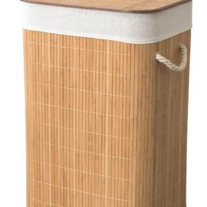 Bambu Kare Çamaşır Sepeti 40x30x60 Royaleks-MTR-2303042