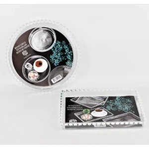 Sunum Tepsisi Boncuklu Dikdörtgen Royaleks-AMS-002