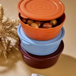 Harmony Kapaklı Yonca Kase 3'lü Royaleks-HT-002