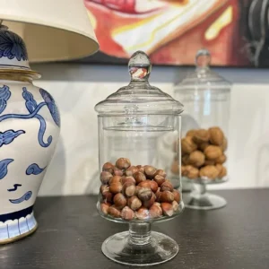 Cylinder Kapaklı Ayaklı Sunum 28 Cm Fanus Şekerlik Royaleks-81949