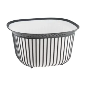 Linea Kare Çizgi Desenli Kase 4 Lt Royaleks-BNM-3712