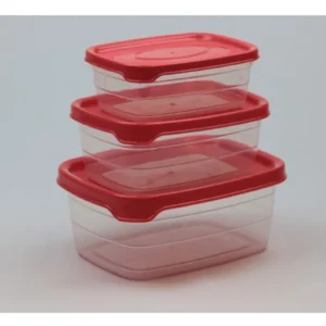 Plastik Saklama Kabı 3'lü 400 Ml - 670 Ml - 1.2 Lt. Royaleks-BNM-0513