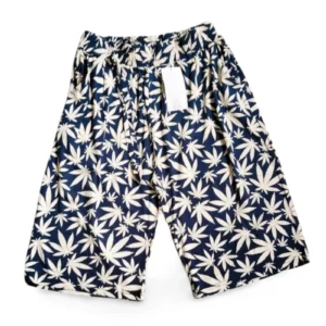 Dökümlü Desenli Yumuşak Viskon Kumaş Battal Beli Lastikli Kadın Jumbo Kapri Desen 6