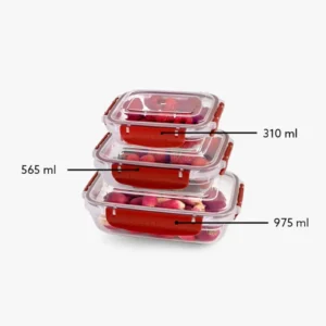 Master Dikdörtgen Saklama Seti 3'lü 310-565-975 Ml Royaleks-30886