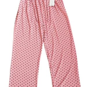 Desenli Bürümcek Kumaş Beli Lastikli Kadın Uzun Tayt Pantolon Desen 4