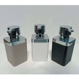 Maxel Mimoza Krom Çizgili Sıvı Sabunluk 1 Adet Royaleks-Y-874