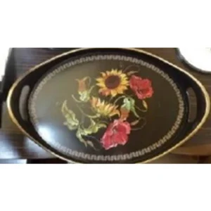 Oval Hira Desenli Sunum Tepsisi Royaleks-İSR-5723