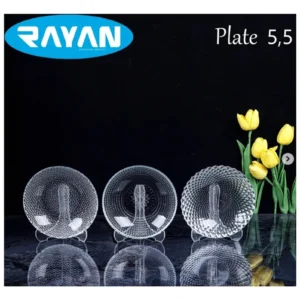 Plate Noktalı 6'lı Cam Çerezlik Royaleks-80972
