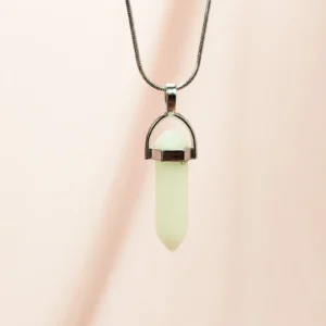 Kedi Gözü Doğal Taşı Zincirli El Yapımı Tasarımlı Kolye Uç: 3,5 cm Zincir: 20 cm Kutulu