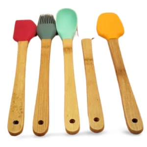 5 parça Silikon Kaşık ve Servis Takımı 20 cm