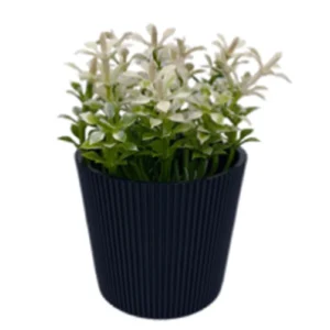 Çizgili Yuvarlak Saksı Çiçek Royaleks-5706