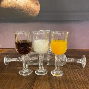 6'lı Larin Kahve Yanı Su Bardağı Şeffaf Renk Royaleks-70682