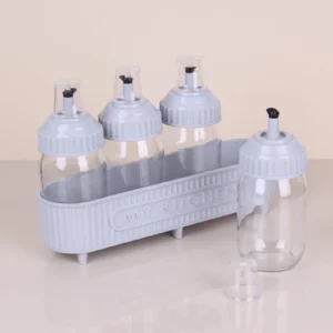 Dörtlü Cam Yağlık Seti 370Cc Royaleks-3384