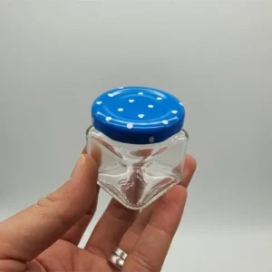 Mini Kare 6 Lı Cam Kavanoz 40cc Royaleks-SGM06224