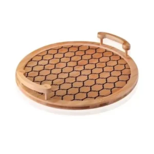 Bambu Yuvarlak Tepsi 33 Cm Royaleks-70138