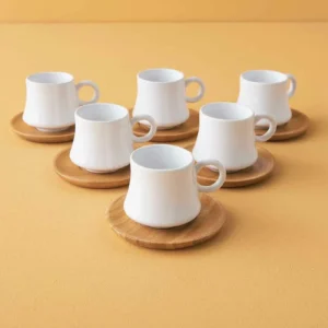 Bambulu Kahve Fincan Takımı Royaleks-BTF01