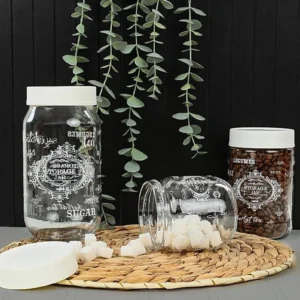 Retro Kavanoz Seti 3'lü Royaleks-HN-1412