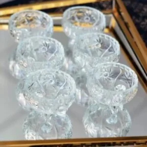 Cam Ayaklı Kase 6'lı Kristal Görünüm Royaleks-69812