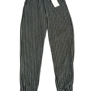 Bürümcek Kumaş Büyük Beden Beli Lastikli Kadın Tayt Pantolon Lastikli Paça - Royaleks - R7