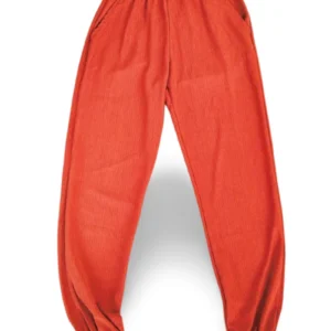 Bürümcek Kumaş Büyük Beden Beli Lastikli Kadın Tayt Pantolon Lastikli Paça - Royaleks - R11