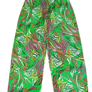 İthal Viskon Geniş Paça Şık Etnik Otantik Desenli Pantolon - Royaleks - Desen5