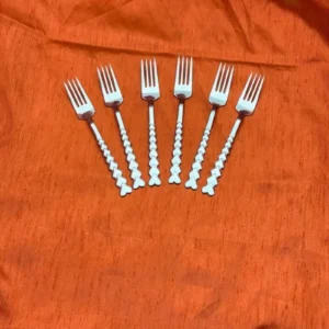 Kalpli 6'lı Tatlı Çatal - 6 Adet Royaleks-69285